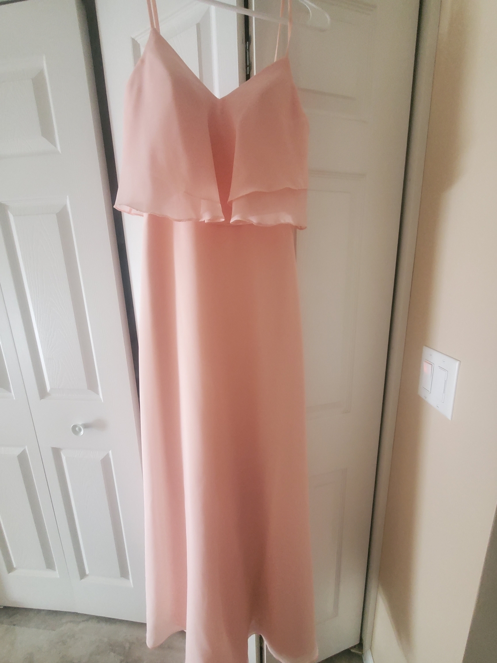 Blush Pink Spaghetti Strap Maxi Dress
